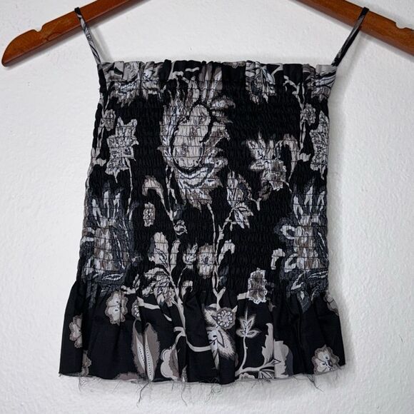 Mikoh Mariana Crop Smocked Tube Top Size 2 US Medium - Picture 2 of 8